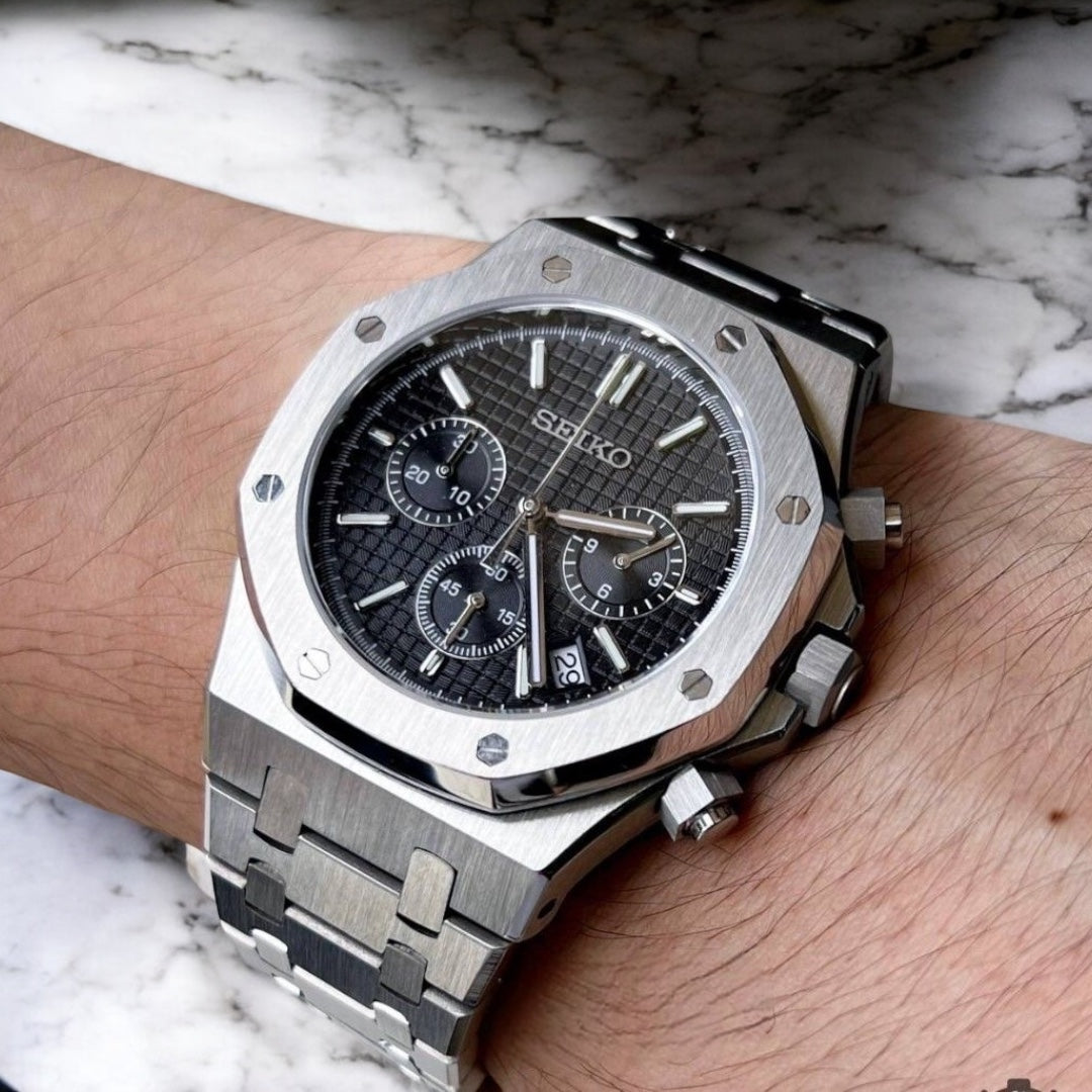 SEIKO MOD ROYAL OAK | CHRONO NOIR
